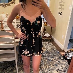floral romper.